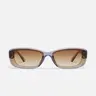 QUAY - VIBE CHECK Sunglasses - Black Square Frame with Flush Lens Construction & Universal Nose Pads for Comfort