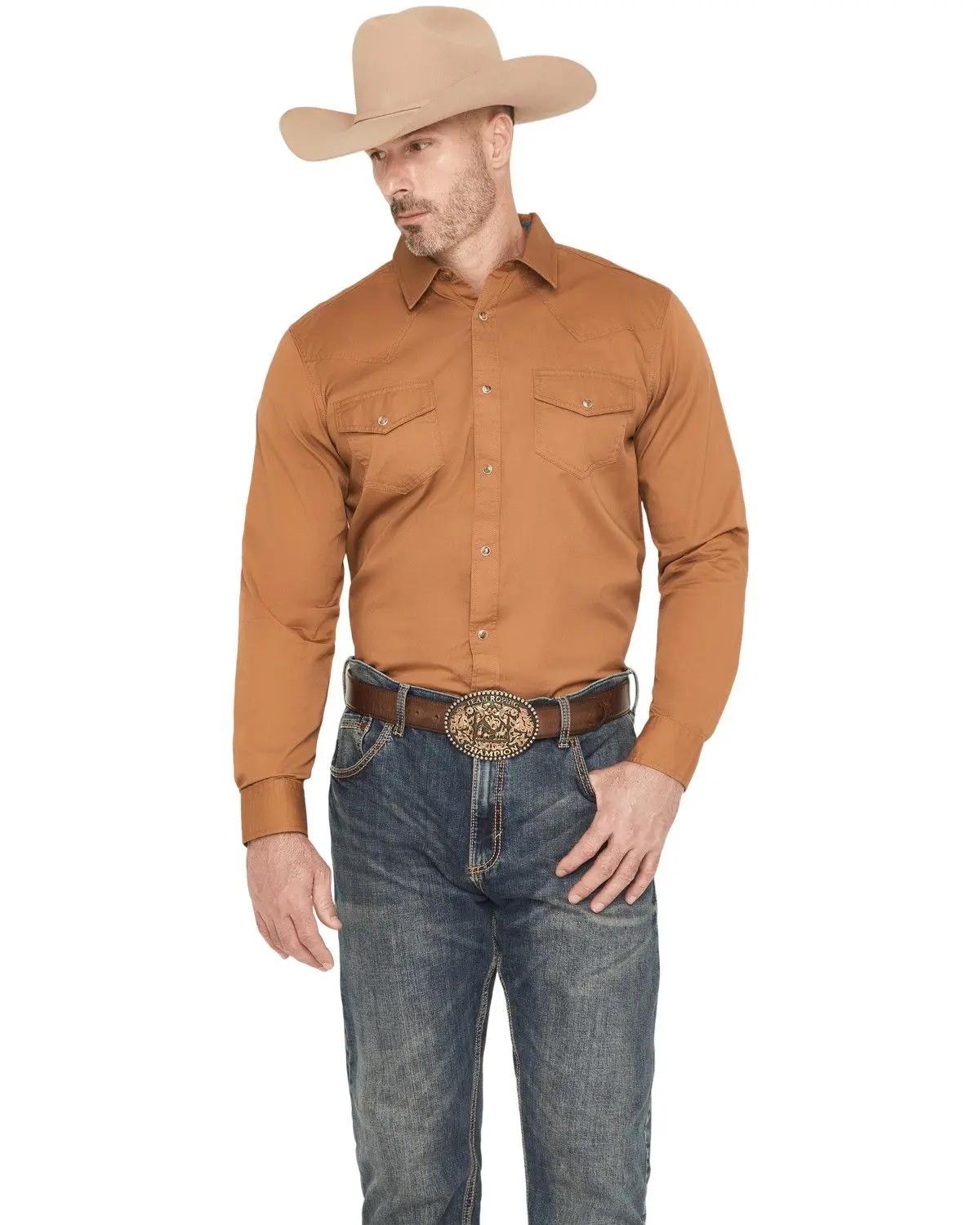 Cody James Men's Men'S Treadstone Solid Long Sleeve Snap Western Shirt Tall - Cmho21w99-Cml-T
