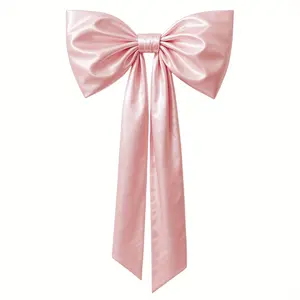 Luxurious Ribbon Bow Elegant 60x110cm Satin Ribbon Bow Luxurious Polyester, Long Tails, Wedding Aisle Decor for Bridal Shower, Reception, Christmas, Valentine’s, Mother’s Day, Christmas Halloween