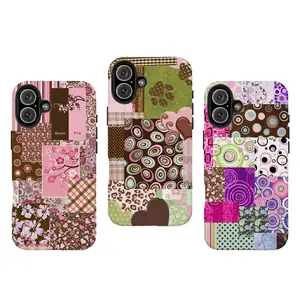 Vintage Patchwork Phone Case,for iPhone 16 15 14 13 12 11 17Pro Max,for Samsung S25 S24 S23 S22 Ultra,Gifts For Fans, Phone Accessories
