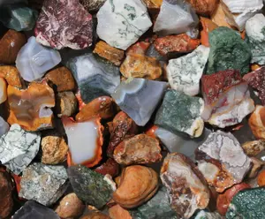 Agate Mix | Tumbling Rough Rocks from Mexico, Brazil, South Africa, India | Raw Crystals