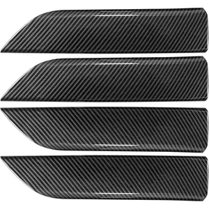 for Chevy Silverado GMC Sierra 1500 2019-2026 Sierra Silverado 2500 3500 HD 2020-2026 Accessories Interior Door Handrail Handle Cover Trim ABS Carbon Fiber Pattern (Crew cab 4-Door)