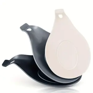 5pcs Silicone Spoon Rest, Heat-resistant And BPA-free Kitchen Utensil Holder, Stove Cleaning Spoon Rack, Kitchen Countertop Cooking Spoon Rack for restaurant kitchen