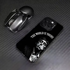 The World Is Yours S-Scarfaces Colorful Silver Back Phone Case For IPhone 17 16 15 14 13 12 11 Plus Pro Max Plus