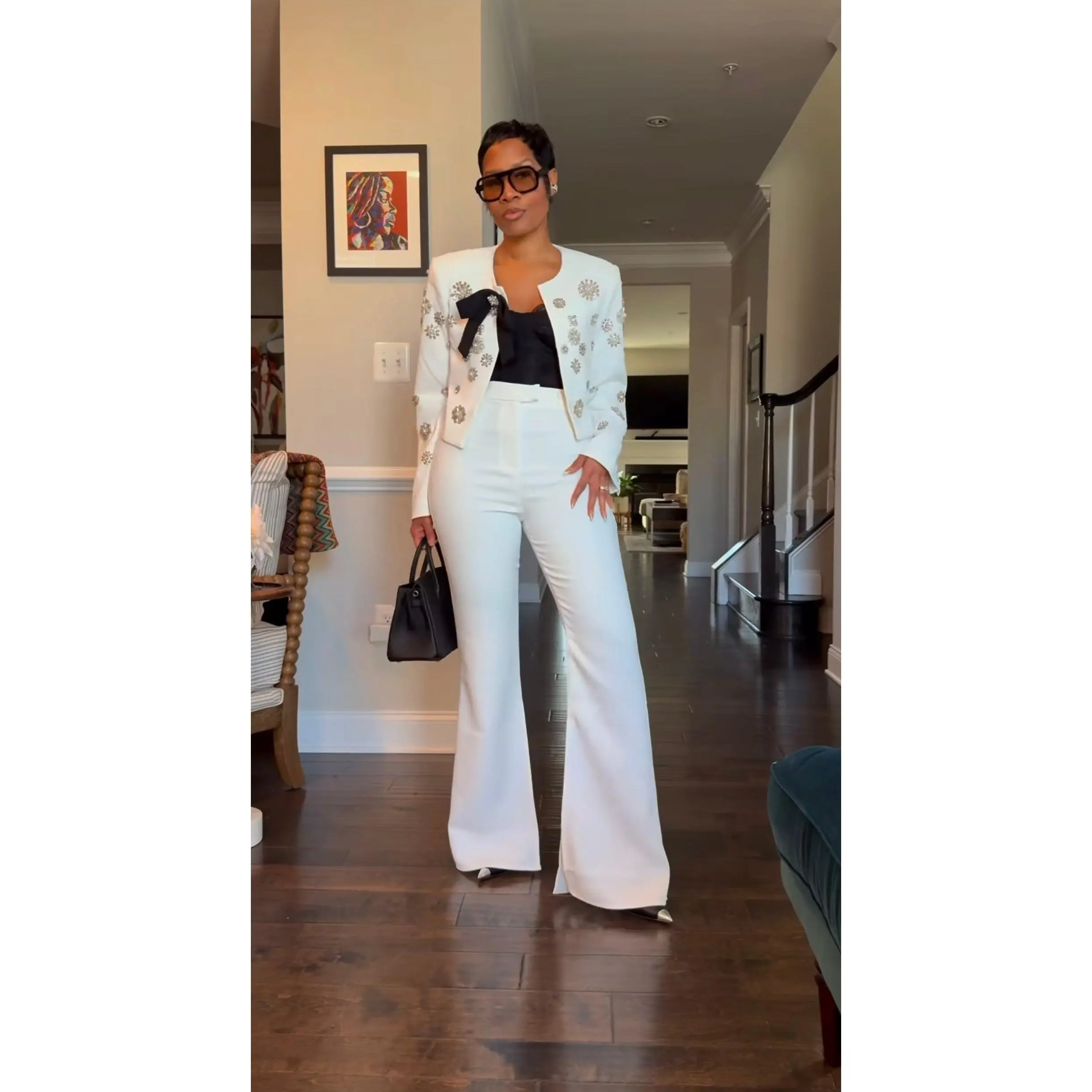 Allison Off White Pant Set