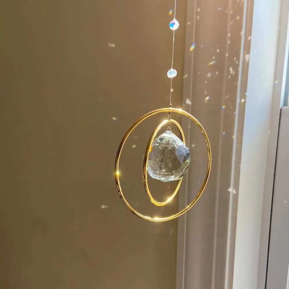 Artificial Crystal Suncatcher, Hanging Decor for Home Window, Hanging Adornment Ornaments for Living Room Bedroom