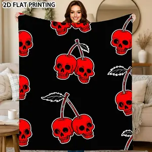 Cozy Throw Blanket Holiday Festive Soft Fleece Sofa Bed Cover Gift-MT4