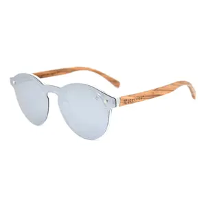 Winnie Round Wooden Sunglasses | Polarized UV400 | Joycoast