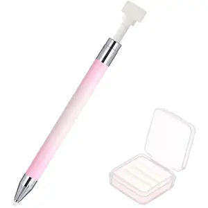 Refillable Rhinestone Picker Wax Pen with 3 Additional Wax Refills for Nail Art Design and Diamond Art Painting