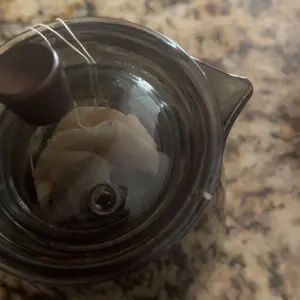 Glass Tea Pot with Wooden Handle, 1 Count Tea Separation Device, Heat Resistant Tea Pot for Home Office Use, Tea Making Tool, Glass Teapot