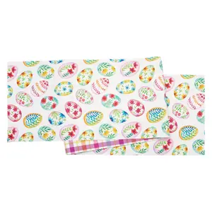 Easter Egg Charm & Plaid Runner by Valerie