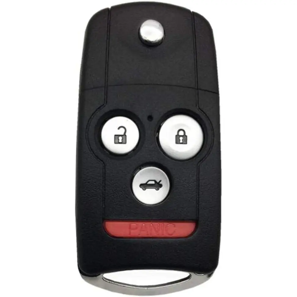 Uncut Keyless Entry Remote Control Car Key Fob Shell Case - Car Key Holder for Honda Accord, MDX, RDX, TL, TSX, ZDX