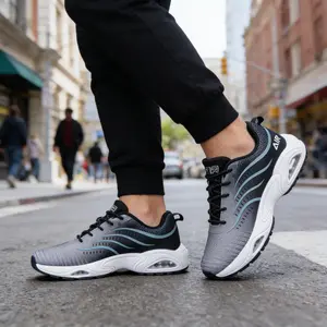 Spring viral sneakers for men — trending men’s shoes for 2026 purchase; mesh, breathable, sweatproof outdoor road running shoes; high-quality, comfortable gym sports shoes; runner’s shock-absorbing athletic shoes; casual shoes with a non-slip rubber sole.