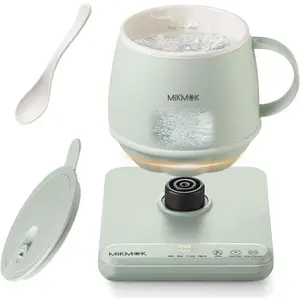 Table Boiling Water Mug Beverage Warmer 45-100℃ Temperature Control 13.5Oz 300W Fast Coffee Heating Cup 4H Keep Warm Electric Coffee Mug for Office Home Dorm Gift for Friends Family Coworkers