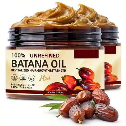 Organic Pure Honduras Batana Oil Hair Treatment with Keratin & Coffee Extract - Hair Growth Product, Straight Haircare, Prevents Split Ends & Knots, Stimulates Scalp Blood Circulation, Shine-Enhancing, Lightweight Daily Use