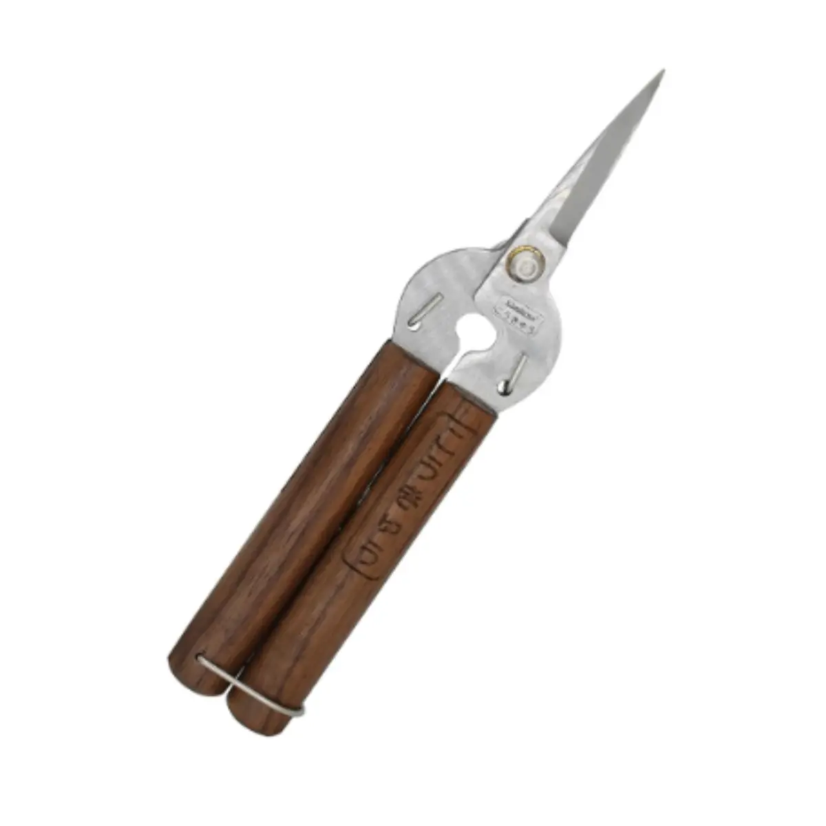 Razor Sharp Pruning Shears for Gardening, Garden Shears Carbon Steel Blade, Precision garden scissors Walnut Wood handle, 6.8” Garden Snips for Trimming Fruits, Vegetables, Flowers, Buds, Bonsai