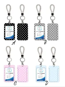 Polka Dot Pattern Bag Charm Keychain Pendant, Compatible with Airline Tags Wallets, Perfect Gift for Bags & Backpacks, Casual Style