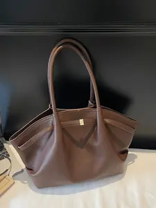 New Commuter Shopping Large Capacity Versatile High-Quality Handbag, Trendy Fashion Underarm Tote Bag, Casual All Seasons, Hobo Shoulder Bag, Trendy Commuter Purse