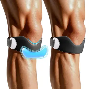 Silicone Patellar Tendon Support Strap Adjustable Knee Brace for Men Women Fast Pain Relief Ideal for Running Hiking Basketball Gym Squats Tennis Badminton Cycling Relieves Meniscus Tear Tendinitis Jumper's Knee