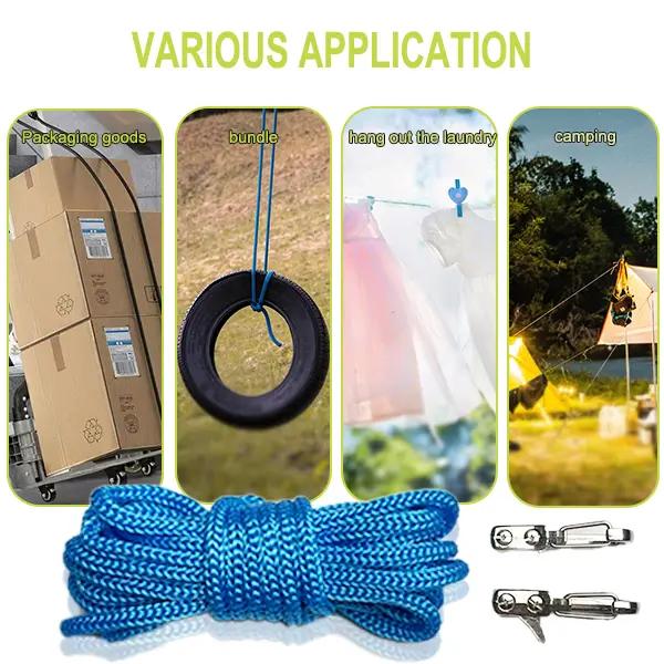 3PCS Telescopic Buckle Rope – Adjustable Rope2026 New Style Cord Reel with Accessory Cord– Convenient and secure tie for outdoor, camping, marine ropes, kayak rigging lines, small tools, truck supplies and car essentials.