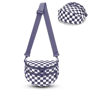 New Women’s Shell Crossbody Bag, Lightweight Large Capacity Shoulder Purse for Daily Commute, Fashion Plaid Design, Stylish and Versatile