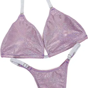 QS ST: Special Order Hologram Lavender Posing Practice Suit. Medium/Pro.