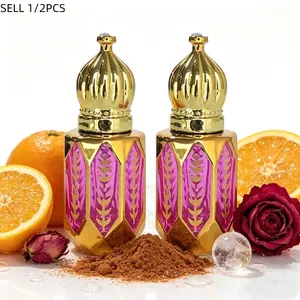 Middle Eastern Arabic Eau Fraiche Oil, Arabian Perfume Oil - Dubai Roll-On, Gift Box Set, Portable Fragrance, Long-Lasting Sandalwood, Citrus Woody Fragrance, Day Use