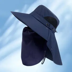 Universal Adults' Big Brim Sun Protection Hat, UV-Protective Outdoor Bucket Hat for Summer Climbing