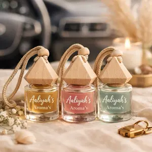 Aaliyah's Aroma's Car Reed Diffusers Essential Oil Diffuser for Cars Aromatherapy and Home Use with Wooden Reed Holder