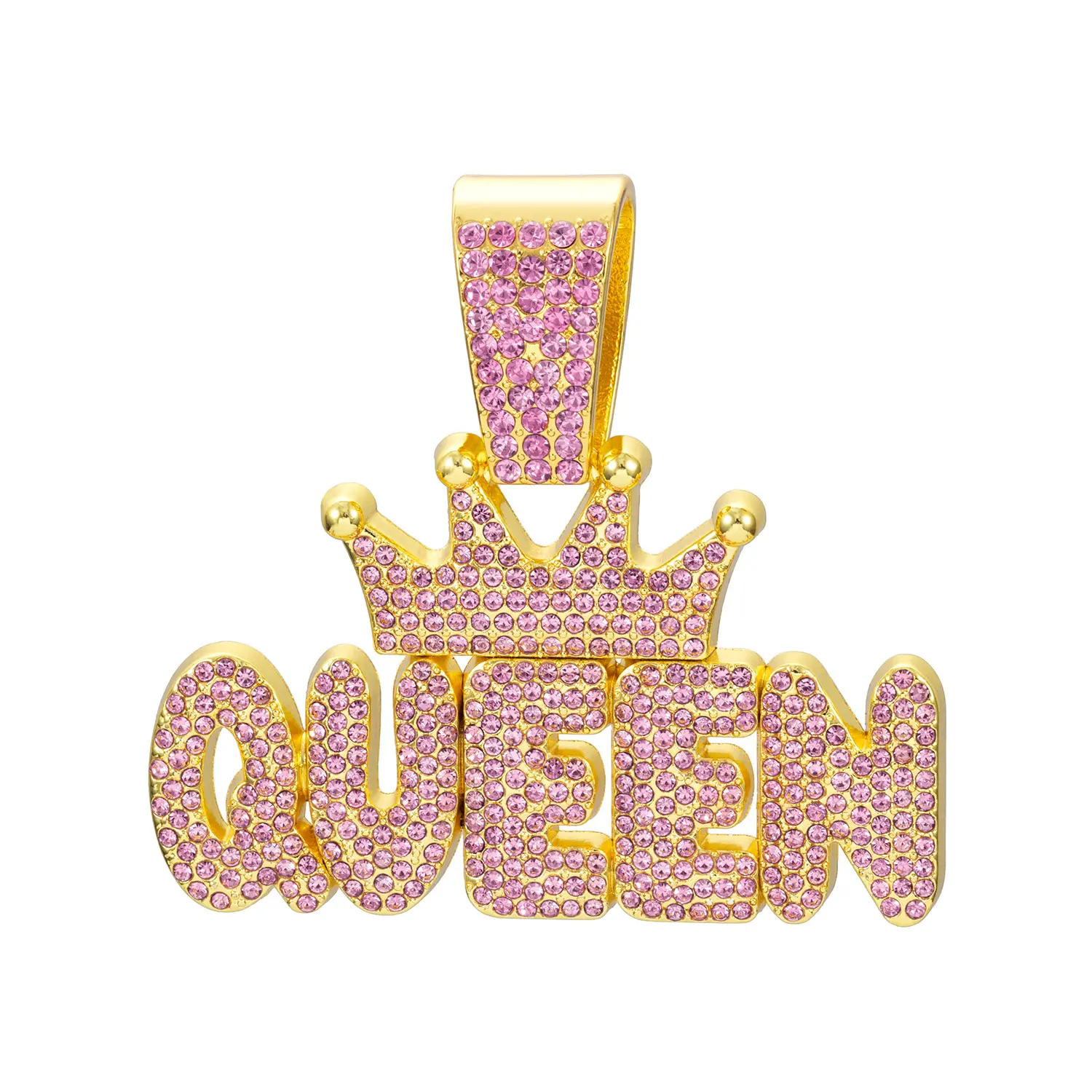 Gold Pink Diamond Pendant