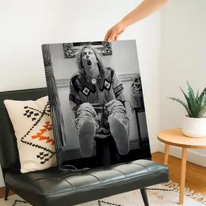 Funny Retro Wall Art, Iconic Bathroom Movie Scene Poster, and Canvas Decor, Perfect Gift for Movie Lovers, Unframed