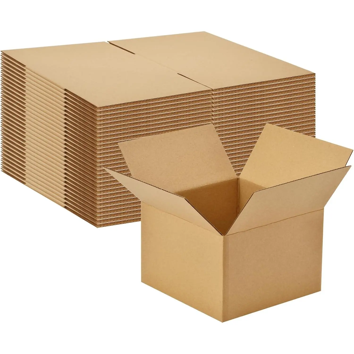 30 Pack 6x6x4 inches Small Shipping Boxes Brown Corrugated Cardboard Boxes for Packing, Mailing, Moving, Business