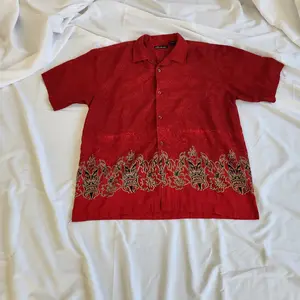 Y2K Red Hawaiian Shirt