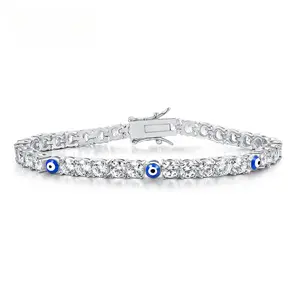 Zar Rose Evil Eye Bracelet - Exquisite Style Crystal Tennis Style Bracelet| Viral TikTok Jewelry Christmas Gift