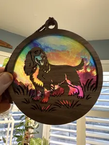Cocker Spaniel Suncatcher for Sunny Window