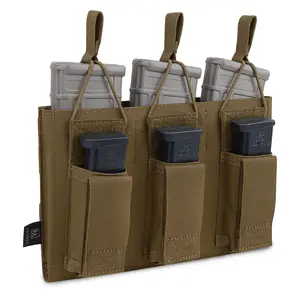 KRYDEX Tactical Gear Pouch for 5.56 & 9mm Tools and Accessories Quick Access Durable Nylon MOLLE Compatible Fits Belts and Vests Outdoor Utility Carrier EDC Essentials