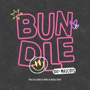 Mascot Doodle Y2K PNG Bundle | Original Designer (Digital Download)