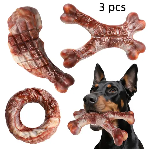 3 Pack Tough Dog Chew Toys, Durable Design for Medium Large Breeds, Perfect for Chewing, Training & Playtime, Ideal Gift for Pet Owners, Outdoor