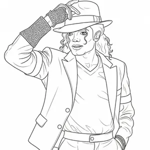 MJ #1 8x10 pre traced canvas
