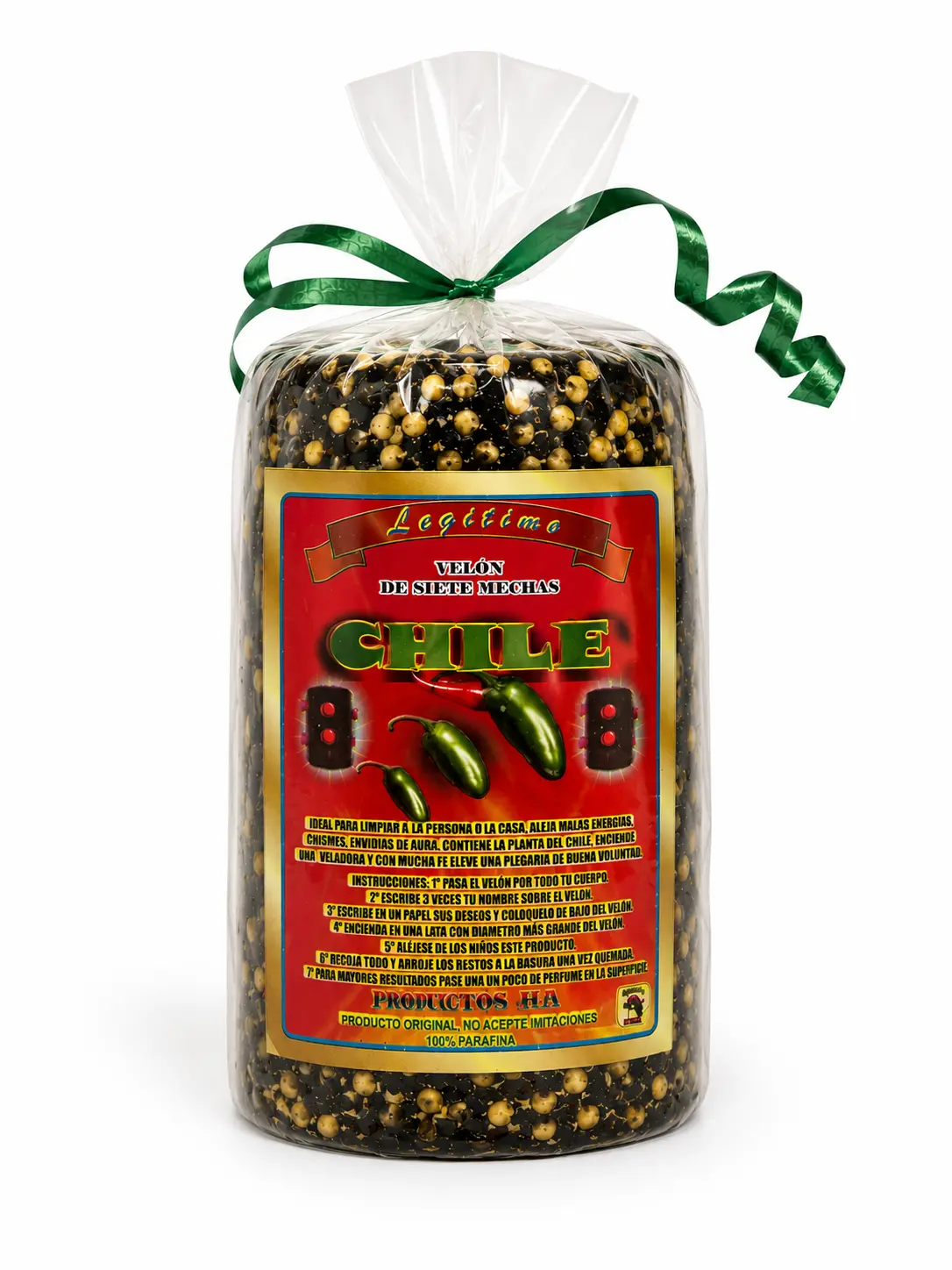 7-Wick Chile-Scented Aroma Wax Candle, Home Supplies Decoration Santeria Tool for Room Decor, Amplifies Spiritual Strength