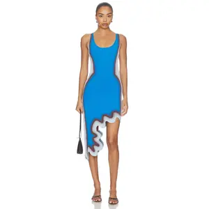 PH5 Aster Reversible Wavy Dress in Utah Blue