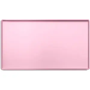 CatGuru Cat Food Mat, Small & Large Pet Feedingd Mat, 100% Waterproof Cat Mats for Food and Water, Silicone Mats for Pet Bowls, Non-Slip Placemat for Water Bowl or Fountain (Small, Pink)