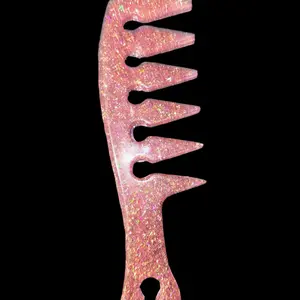 ROSE GOLD - Spike It Up: Handcrafted Resin Decorative Comb for Edgy Styles!