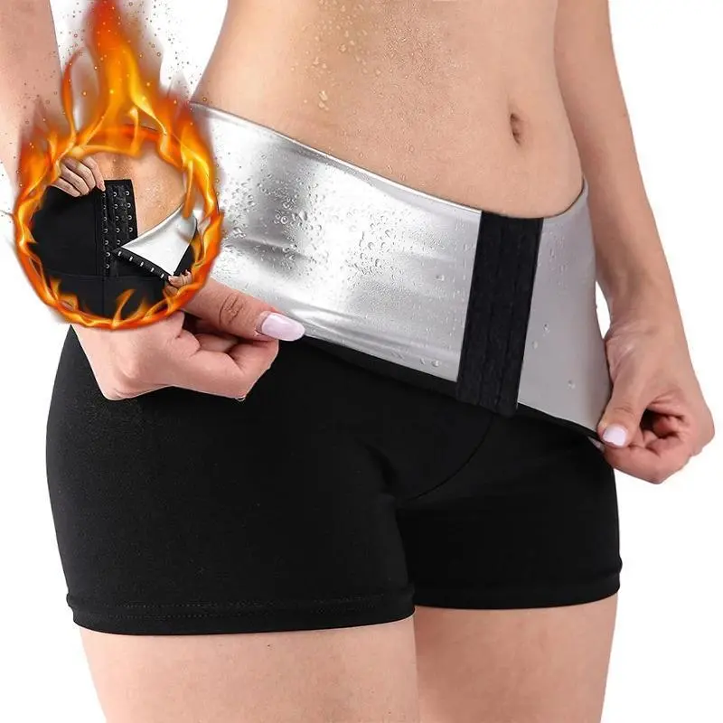 Sauna Pants Women Workout Shorts Sauna Leggings High Waist Workout Body Shaper Waist Trianer Boyshorts Compression Shaper Thighs Tummy Control