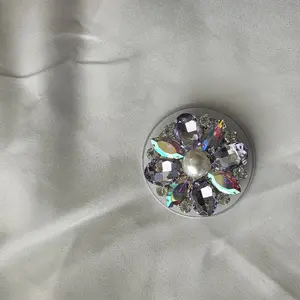 Purple Bling magnetic pop  socket Phone