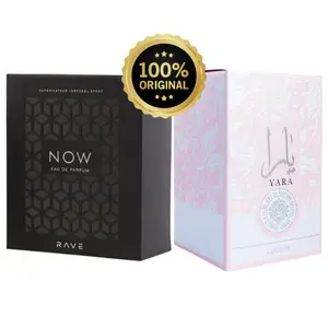 (Bundle) Lattafa Yara & Lataffa Rave Now Combo Multipack for both Men & Women EDP 3.4oz 100ml each