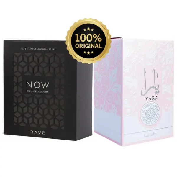 (Bundle) Lattafa Yara & Lataffa Rave Now Combo Multipack for both Men & Women EDP 3.4oz 100ml each