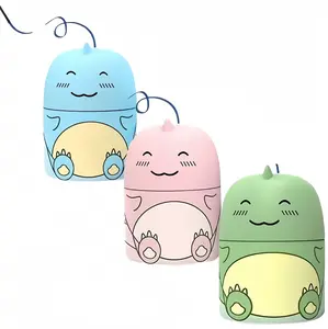 Cute Dinosaur-Shaped Toilet Bowl Cleaner Bottle, Bathroom Toilet Tank Cleaner with Ocean, Jasmine, and Peach Scent,Three bottles can be used for 9 months (Three colors and three bottles) Powerful Cleaning Tablets Household