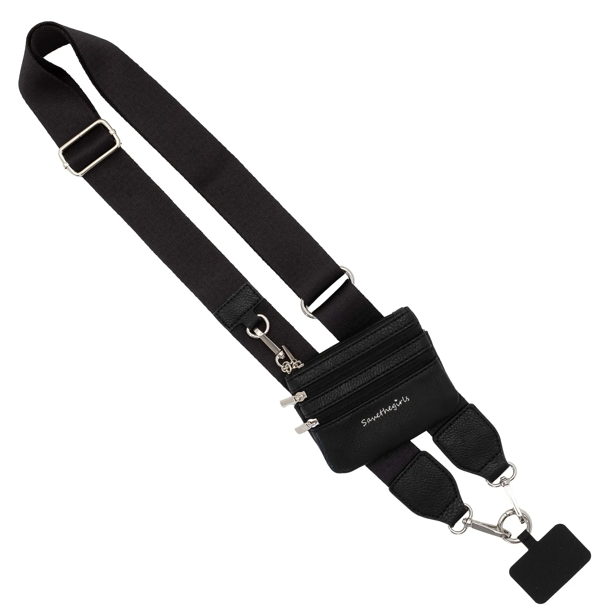 Clip & Go Solid Collection w/Pouch - Adjustable crossbody strap and detachable wristlet.   Accessories Smartphone Cellphone Card