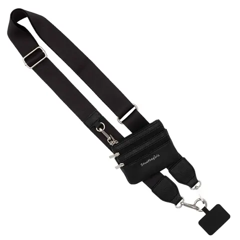 Clip & Go Solid Collection w/Pouch - Adjustable crossbody strap and detachable wristlet.   Accessories Smartphone Cellphone Card